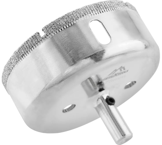 Коронка с центрирующим сверлом по стеклу и керамике (75х55 мм) Vertextools 336-75-55