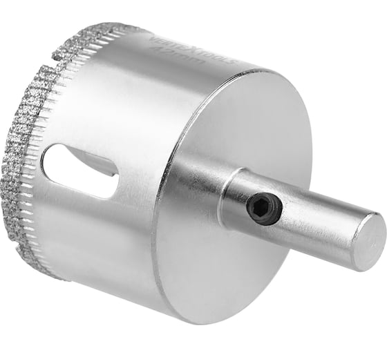 Коронка с центрирующим сверлом по стеклу и керамике (42х55 мм) Vertextools 336-42-55