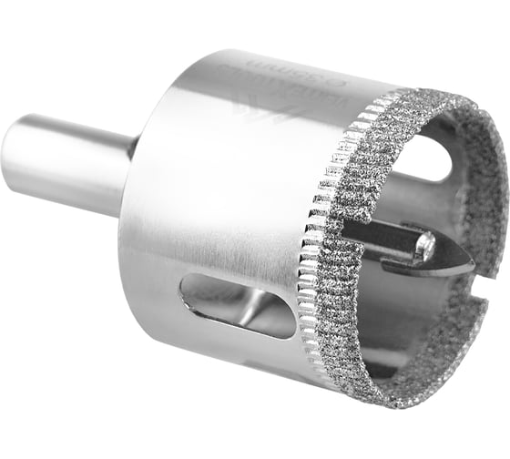 Коронка с центрирующим сверлом по стеклу и керамике (35х55 мм) Vertextools 336-35-55