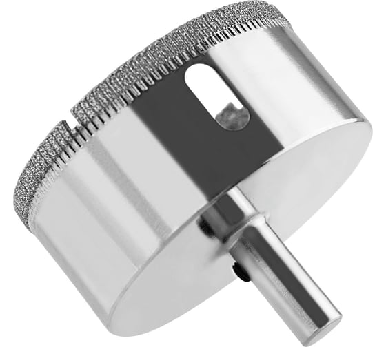Коронка с центрирующим сверлом по стеклу и керамике (65х55 мм) Vertextools 336-65-55
