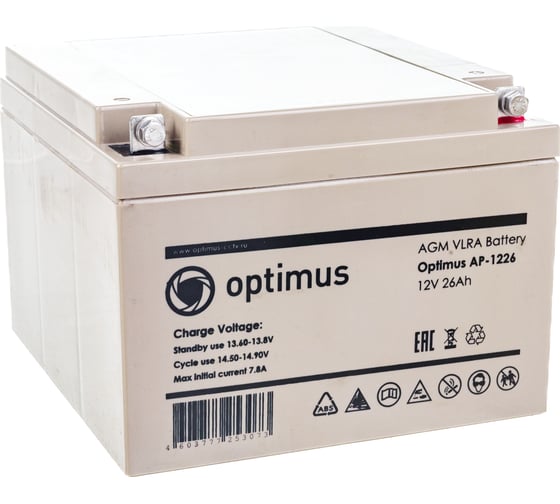 Батарея аккумуляторная Optimus AP-1226 OPTIMUSSECURITY В0000012052 1