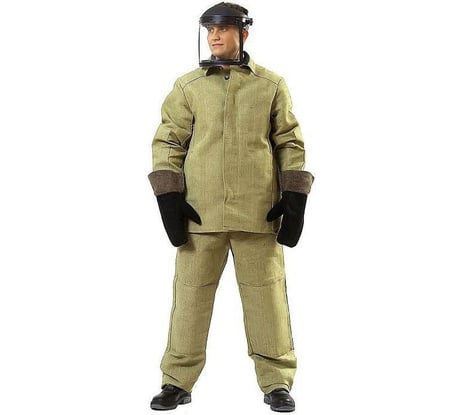 Костюм сварщика брезентовый с усилением ГОСТ (размер 60-62; рост 3-4) Профессионал 5253