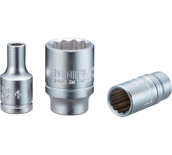 Головка короткая 12-гранная INFO 8 мм, 1/4DR 92908