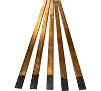 Электрод угольный омедненный плоский Great Wolf 5.0x15x355 мм, 5 шт GWR15355