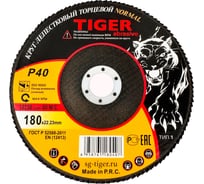 Круг зачистной лепестковый NORMAL (180х22 мм; P40) TIGER ABRASIVE 00-00000142