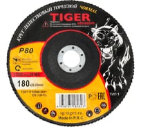 Круг зачистной лепестковый NORMAL (180х22 мм; P80) TIGER ABRASIVE 00-00000090