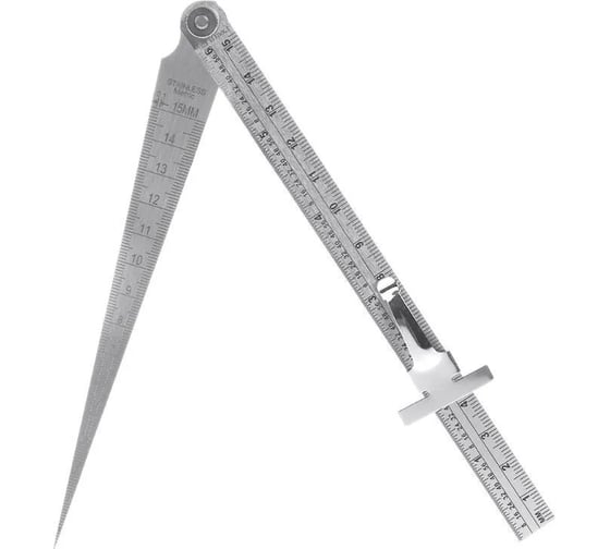 Конусный измеритель глубины зазора/линейка Vitatools 15 мм lineyka-glybina-15sm 1