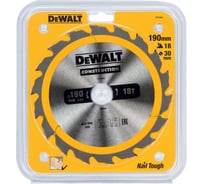 Пильный диск DEWALT CONSTRUCTION DT1943, 190/30 мм, 18Z DT1943-QZ