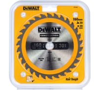 Пильный диск DEWALT CONSTRUCTION DT1932, 160/20 мм, 30Z DT1932-QZ