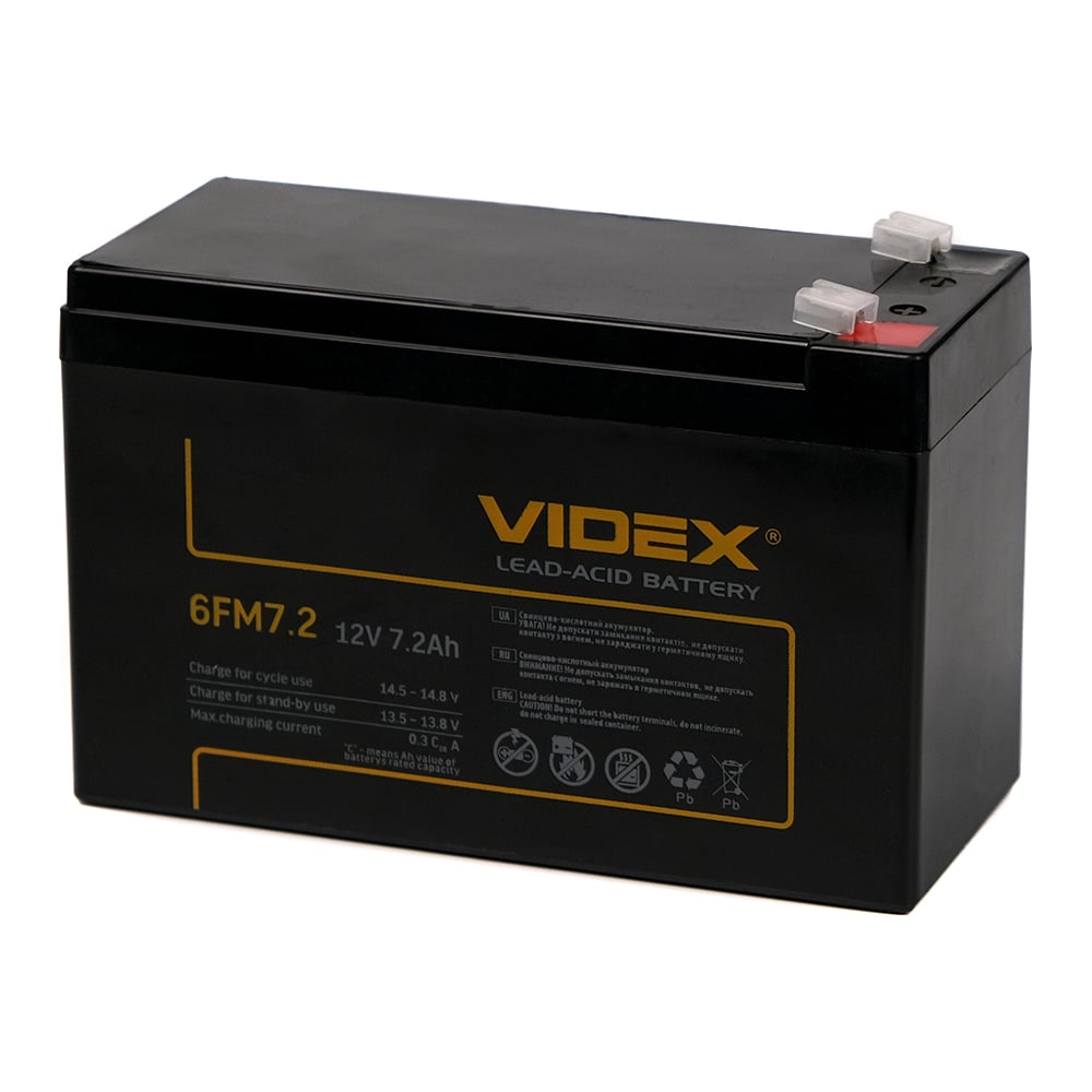 Аккумулятор 6FM7.2 12V 7.2Ah Videx VID-6FM7.2 - выгодная цена, отзывы ...