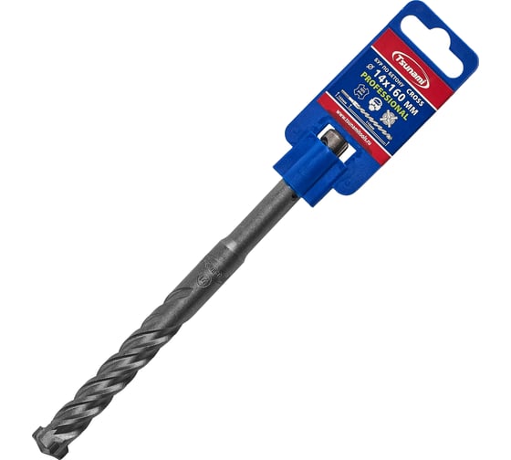 Бур по бетону Tsunami PROFESSIONAL Cross 14х160/110 мм, SDS-plus T10610300014160 1
