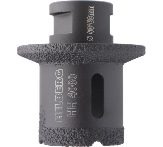 Коронка-фреза алмазная по плитке Hilberg 40-60 мм Super Hard М14 HH4060