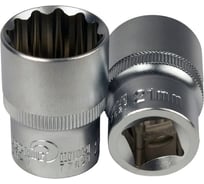 Головка торцевая 12-гранная 21 мм Сервис Ключ 77621