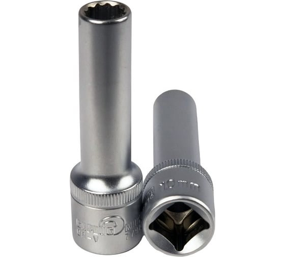 Головка торцевая глубокая 12-гранная 10 мм Сервис Ключ 77910