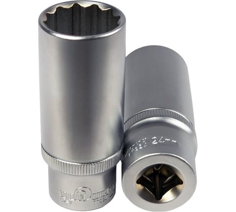 Головка торцевая глубокая 12-гранная 24 мм Сервис Ключ 77924