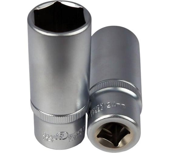 Головка торцевая глубокая 6-гранная 24 мм Сервис Ключ 77824