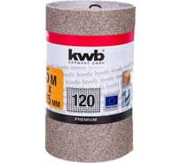 Бумага шлифовальная в рулоне kwb 5 м, 115 мм, К120 847842