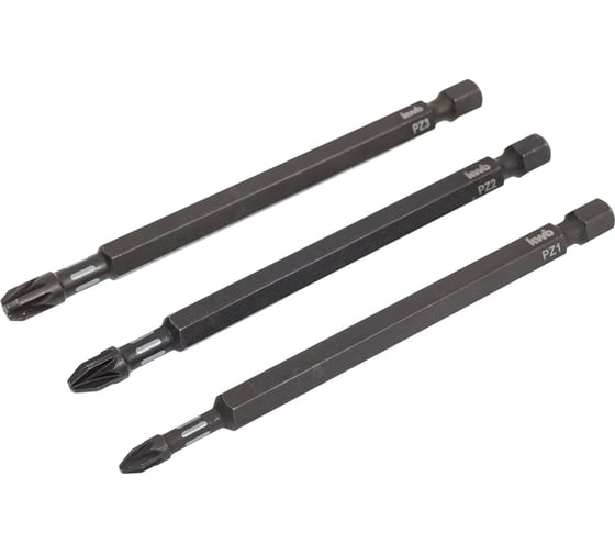 Набор бит kwb TORSION 3 шт, PZ1 PZ2 PZ3, 100 мм 123140 1