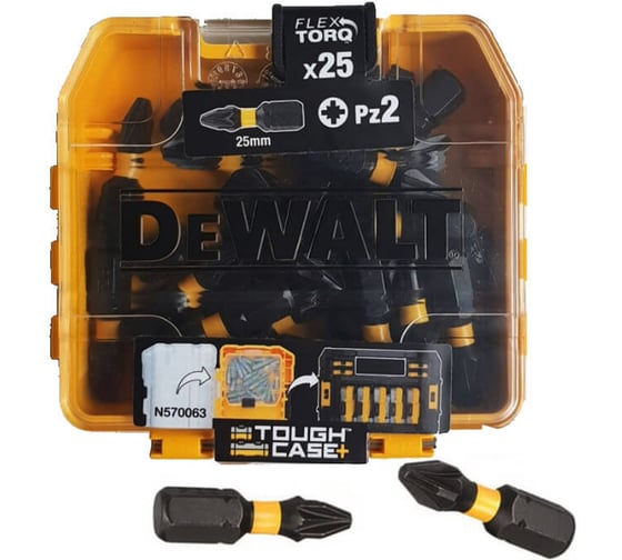 Бита DEWALT PZ2, 25 мм, 25 шт DT70556T-QZ