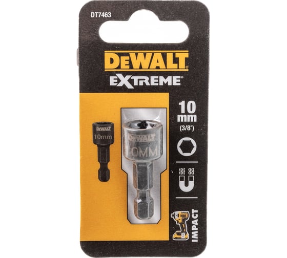 Насадка шестигранная компактная 10 мм DEWALT DT7463-QZ