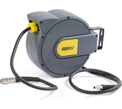 Катушка со шлангом 10 м, 8х12 мм, 20 бар KraftWell KRW1731.C6