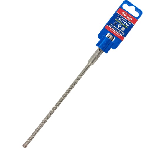 Бур по бетону Tsunami PROFESSIONAL Cross 6х210/160 мм, SDS-plus T10610300006210 1