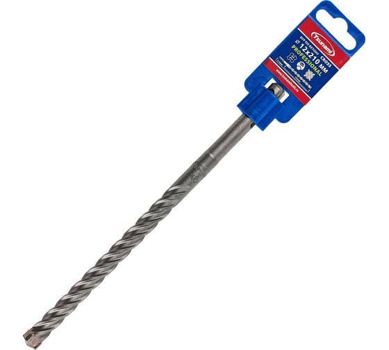 Бур по бетону Tsunami PROFESSIONAL Cross 12х210/165 мм, SDS-plus T10610300012210 1