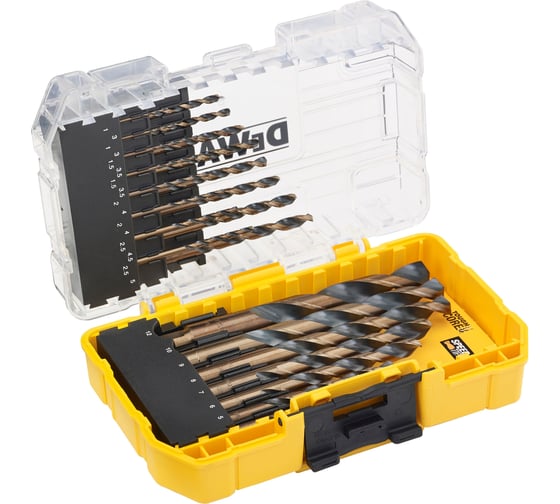 Набор сверл Dewalt DT70729, Black&Gold по металлу, 1-12 мм, 23 шт DT70729-QZ