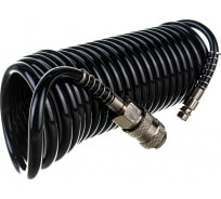 Шланг спиральный черный полиуретановый профи (5 м; 20 бар; 5х8 мм) Pegas pneumatic 4924
