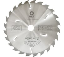 Диск пильный по дереву (450x50x4.4/3 мм; 24+4 зуба) PROCUT 791.4505024