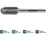 Бор-фреза по металлу ALTECO C 1020/6 MX 75639 2