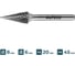 Бор-фреза по металлу ALTECO M 0820/6 MX 75659 2