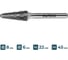 Бор-фреза по металлу ALTECO L 0822/6 MX 75656 2
