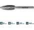 Бор-фреза по металлу ALTECO H 0820/6 MX 75653 2