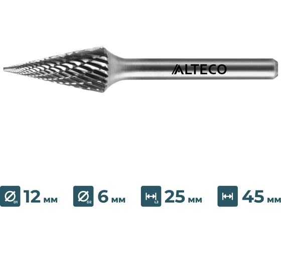 Бор-фреза по металлу ALTECO M 1225/6 MX 75661