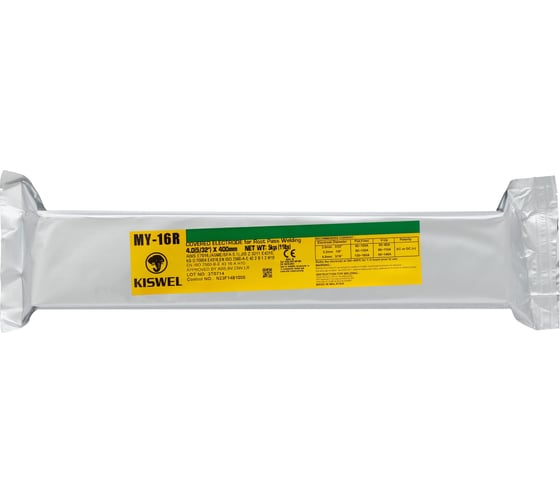 Электроды сварочные KISWEL MY-16R 4.0 мм, 5 кг KISWEL К018051