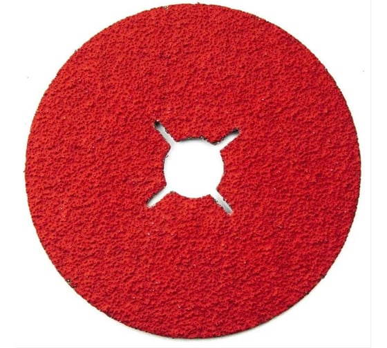 Фибровый диск Long Abrasive CR 964 Керамика 125x22.23 мм, P100, 10 шт D330491-10