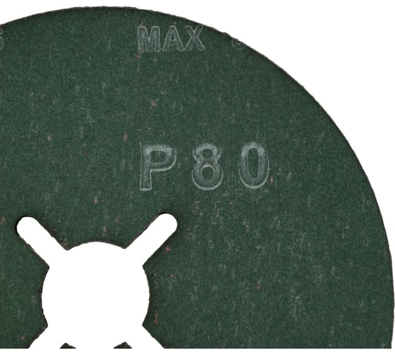 Фибровый диск Long Abrasive CR 964 Керамика 125x22.23 мм, P80, 10 шт D330490-10