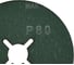 Фибровый диск Long Abrasive CR 964 Керамика 125x22.23 мм, P80, 10 шт D330490-10 3