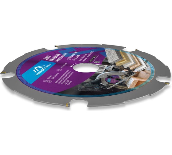 Диск пильный универсальный по цементосодержащим материалам vertextools 190x30 мм, 5T ФБ-190-30
