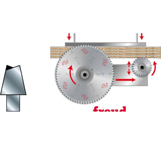 Пила дисковая Freud 180х30 мм, Z36, HM Li25M43XN3