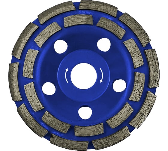 Чашка алмазная ALTECO 125 мм, двухрядная 66409