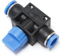 Фитинг для пластиковых трубок с краном Partner 10x10мм PA-SHVFF10-10(7032)