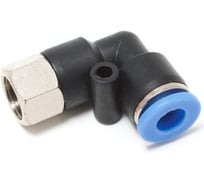 Фитинг угловой для пластиковых трубок Partner 8мм, с внутренней резьбой 1/2" PA-SPLF08-04(9352)