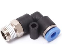 Фитинг угловой для пластиковых трубок Partner 10 мм с наружной резьбой 1/4 PA-SPL10-02(9332)