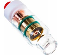 Линза газовая Инсвартех TIG 17-18-26 54N, держатель цанги, с прозрачной насадкой d 3,2мм, 5 шт IST0167