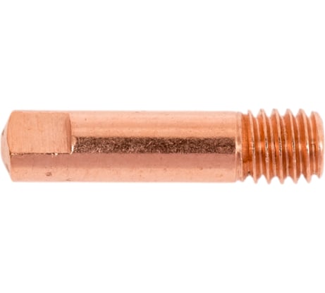Наконечник сварочный Инсвартех M6, 25 мм, E-Cu, медь, d1.2, 10 шт IST0055