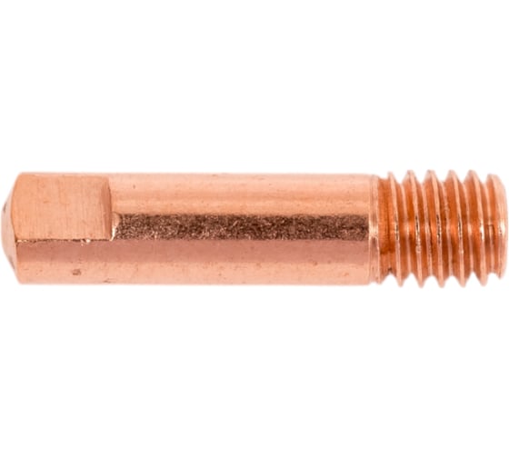 Наконечник сварочный Инсвартех M6, 25 мм, E-Cu, медь, d1.2, 10 шт IST0055