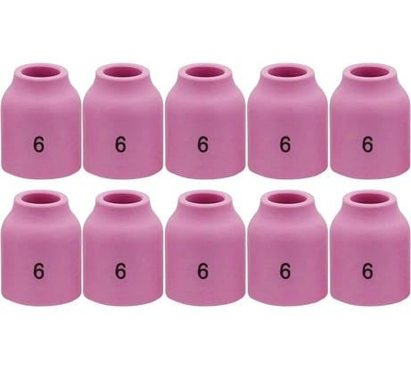 Сопло керамическое TIG Инсвартех 9-20-25 13N для газовой линзы №6, 10 шт IST0139