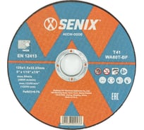 Диск отрезной по металлу и нержавеющей стали SENIX 125х1.5х22.23 мм, 10 шт AECW-0006-10